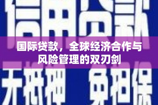 金坛国际贷款，全球经济合作与风险管理的双刃剑