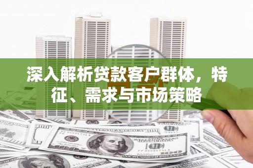 金坛深入解析贷款客户群体，特征、需求与市场策略