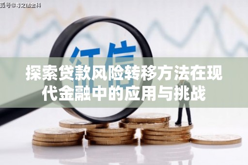 金坛探索贷款风险转移方法在现代金融中的应用与挑战