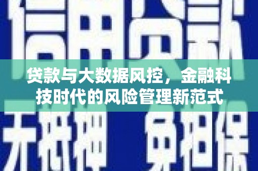 金坛贷款与大数据风控，金融科技时代的风险管理新范式