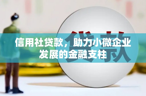 金坛信用社贷款，助力小微企业发展的金融支柱