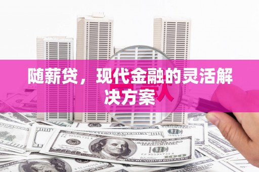 金坛随薪贷，现代金融的灵活解决方案