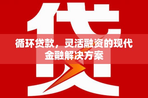 金坛循环贷款，灵活融资的现代金融解决方案