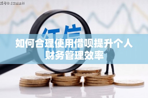 金坛如何合理使用借呗提升个人财务管理效率