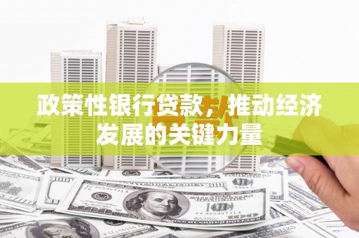金坛政策性银行贷款，推动经济发展的关键力量