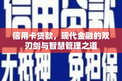 金坛信用卡贷款，现代金融的双刃剑与智慧管理之道
