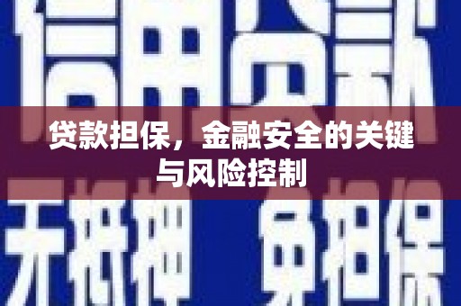 金坛贷款担保，金融安全的关键与风险控制