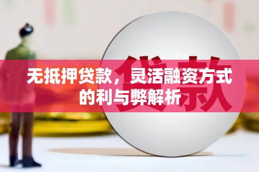 金坛无抵押贷款，灵活融资方式的利与弊解析