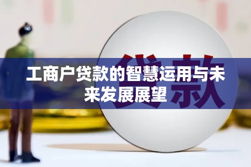 金坛工商户贷款的智慧运用与未来发展展望