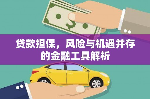金坛贷款担保，风险与机遇并存的金融工具解析