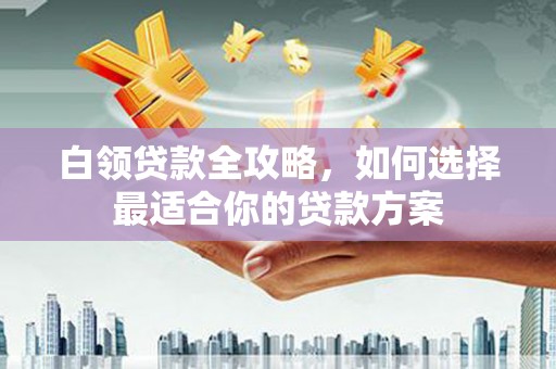 金坛白领贷款全攻略，如何选择最适合你的贷款方案