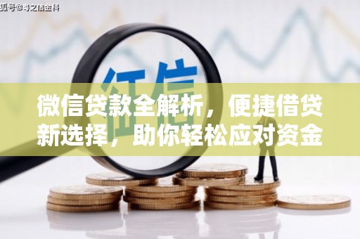 金坛微信贷款全解析，便捷借贷新选择，助你轻松应对资金需求