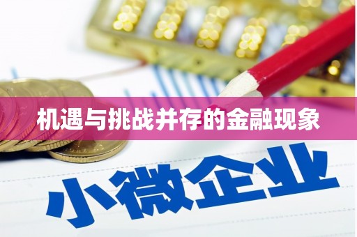金坛机遇与挑战并存的金融现象